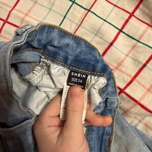 SHEIN Classic Denim Jeans in Light Blue